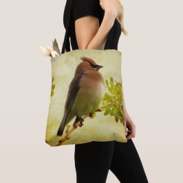 Cedar Waxwing Tote Bag