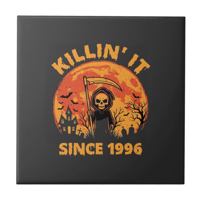Ceifeiro Sinistro de Halloween Desde 1996 Design d (Frente)