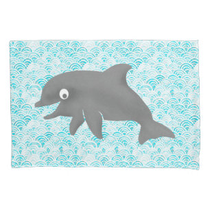 Ceiki Watercolor Dolphin Wave Reversível