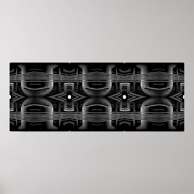 "Ceiling Pipes I"; Black & White Poster (Frente)