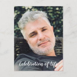 Celebração Azul da Vida com Convite de Funeral de