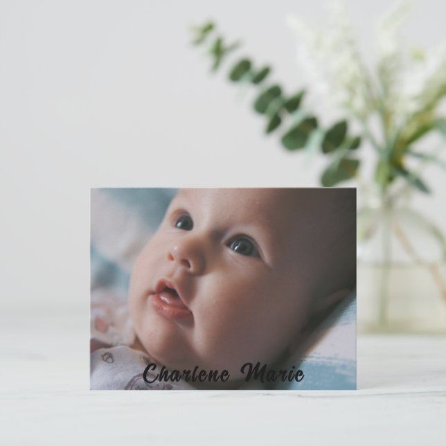 Celebração Batismo para Cartão de Posto Baptism (Em pé/Frente)