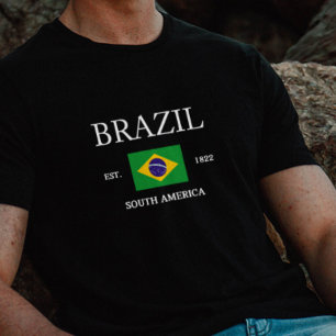 Celebração da Camisa T-Bandeira do Brasil