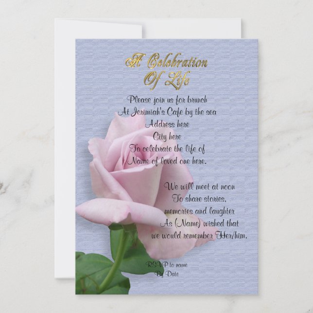 Celebração da lavanda de Convite à Vida (Frente)