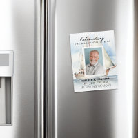 Celebração Da Memória Funeral Magnet Card