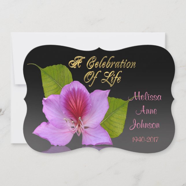 Celebração da Orquídea de Convite à Vida (Frente)