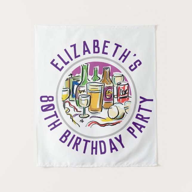 Celebração da tapeçaria de Aniversário do 80 (Frente)