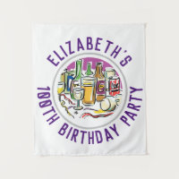 Celebração da tapeçaria de aniversário dos 100 ano