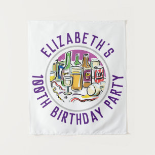 Celebração da tapeçaria de aniversário dos 100 ano