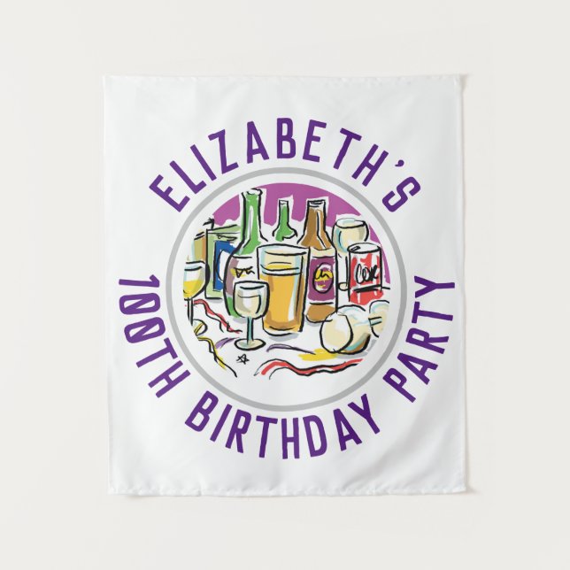 Celebração da tapeçaria de aniversário dos 100 ano (Frente)