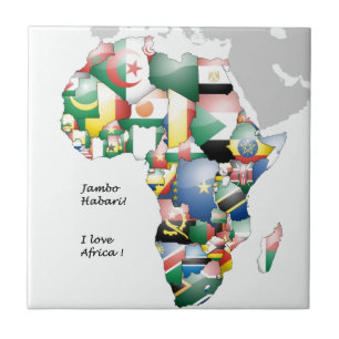 Celebração de África em Flags Design