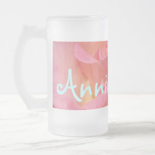 Celebração de Aniversário Canecas de Vidro Rosa Ro