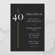 Celebração de Aniversário de 40 Anos Black Gold
