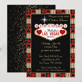 Celebração de Aniversário em Las Vegas | Convite d