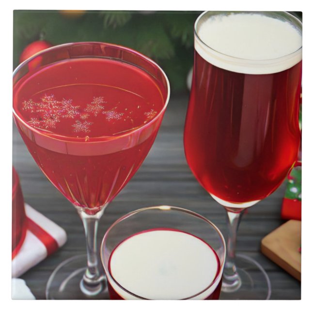 Celebração de Bebidas Vermelhas de Cereja (Frente)