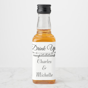 Celebração de Casamento de Etiquetas de Garrafa de