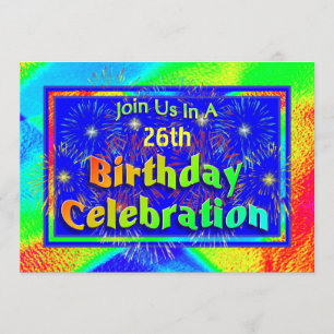 Celebração de Convites de Aniversário do Firewo