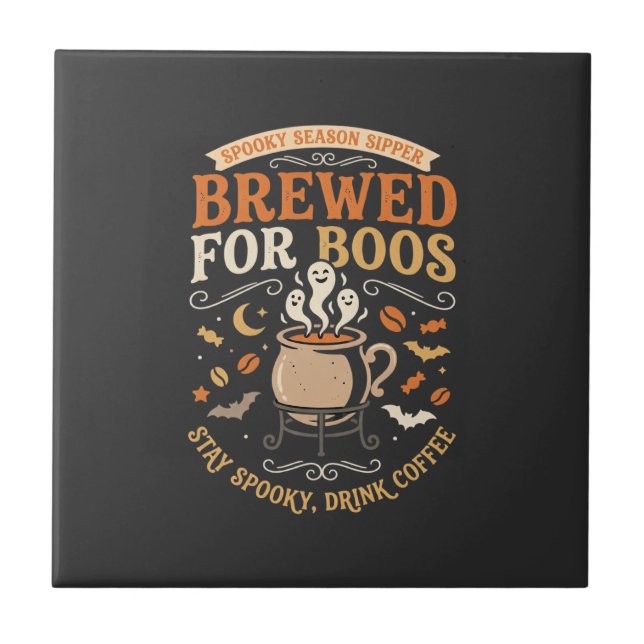 Celebração de Fantasmas do Café de Halloween (Frente)