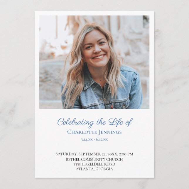 Celebração de Foto do Programa de Ordem de Serviço (Frente)