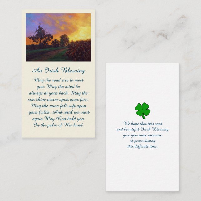 Celebração de Imagens do Cartão Memorial de Vida (Frente/Verso)