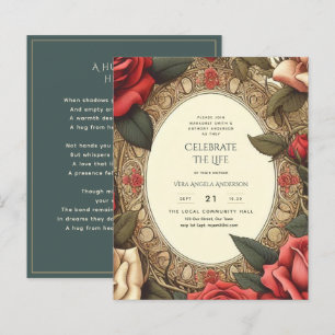 Celebração de Rosas Antigas da Vida Poema Memorial