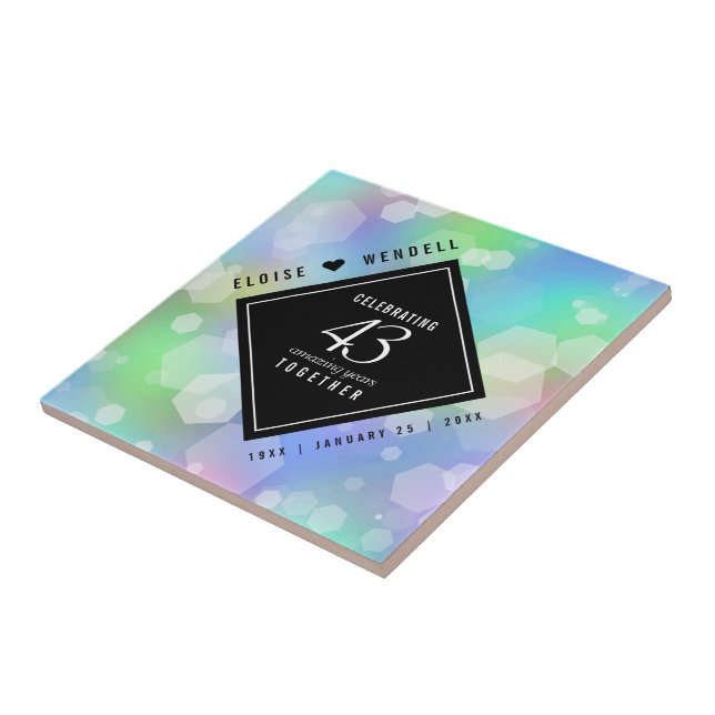 Celebração do Aniversário de Casamento Opal Elegan (Lateral)