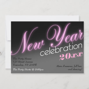 Celebração do Ano Novo 2013 Convites de festas Neo