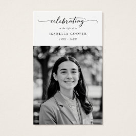 Celebração do Cartão de Oração Funeral Elegante da