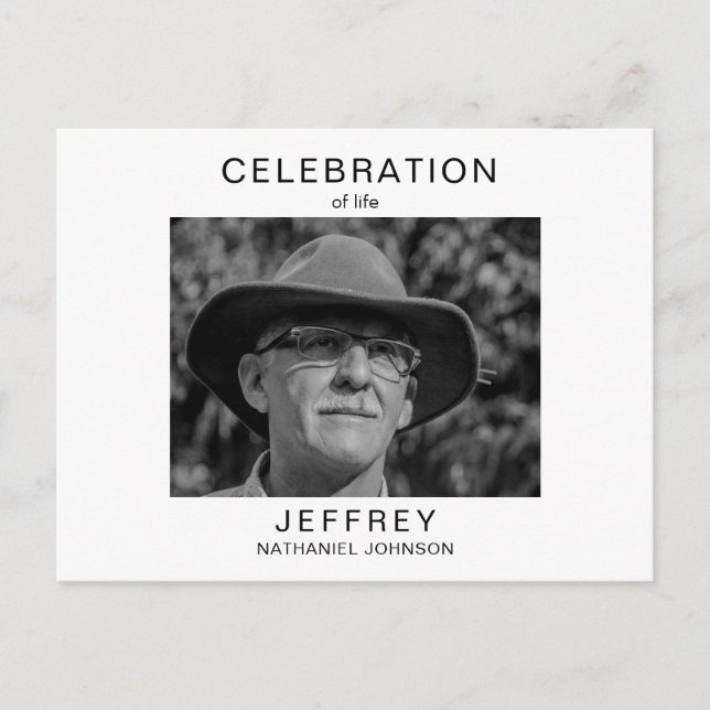 Celebração do Convite de Fotografia B/W para Encon (Frente)