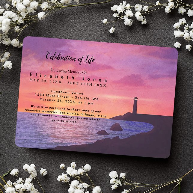 Celebração do Farol Sunset da Vida Funeral (Criador carregado)