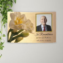 Celebração do Funeral de Duplos Daffodils Brancos