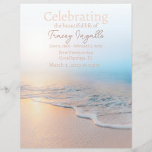 Celebração do Funeral Ocean Beach do Life Flyer