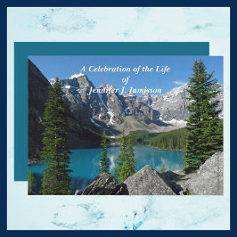 Celebração do lago de montagem do anúncio de vida