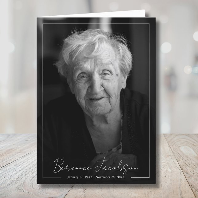 Celebração Do Memorial Funeral Do Programa Life (Funeral Memorial Celebration Of Life Program)