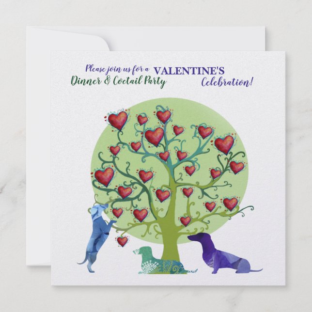 Celebração do Partido do Namorados de Convite Mode (Frente)