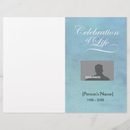 Celebração do watercol memorável do azul do