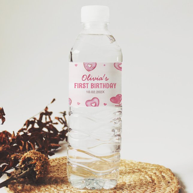 Celebração Doce Rótulo da Garrafa de Água de Anive (Criador carregado)