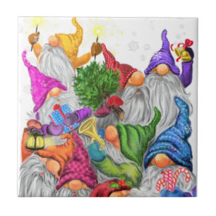 Celebração dos Gnomos do Azulejo Cerâmico de Natal