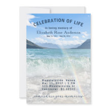 Celebração Elegante do Convite para Memória da Vid