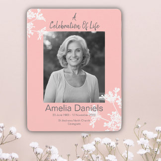 Celebração Floral Branca Rosa Do Cartão com fotos 