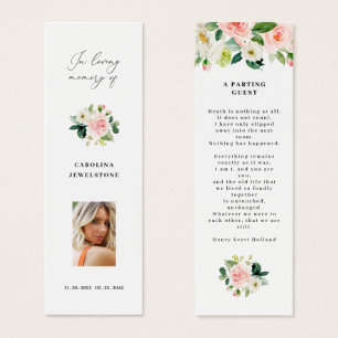 Celebração Floral De Blush Do Marcador De Vida
