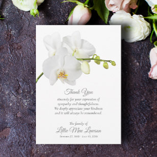 Celebração Funeral da Orquídea Branca - Obrigado