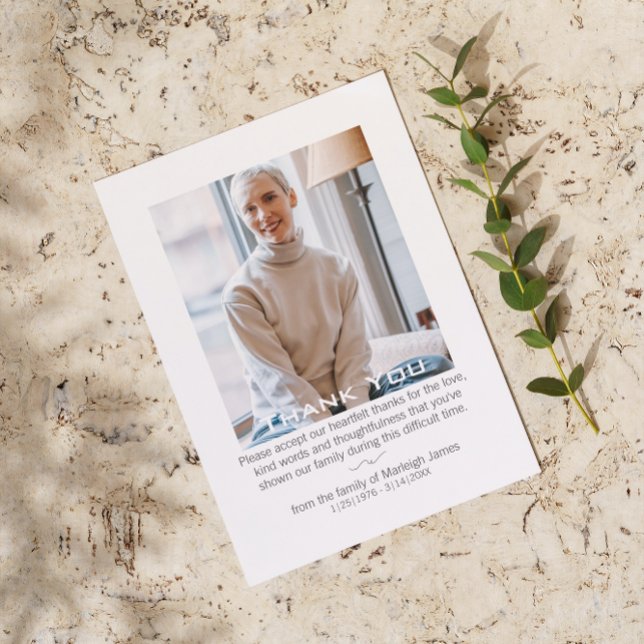 Celebração Funeral Elegante do Cartões de agradeci (Criador carregado)