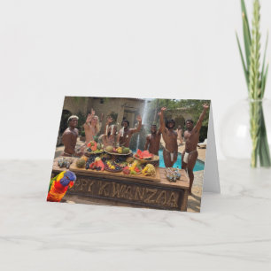 Celebração Gay do Kwanzaa  Cartão Personalizado