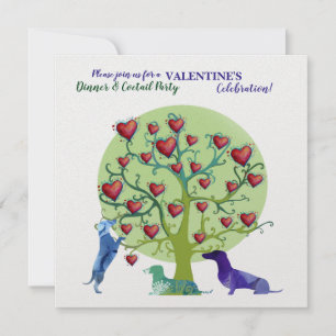 Celebração Moderna do Namorados de Convite