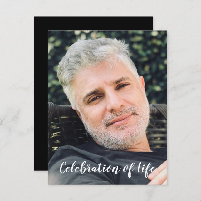 Celebração Negra Moderna da Vida com Foto (Frente/Verso)