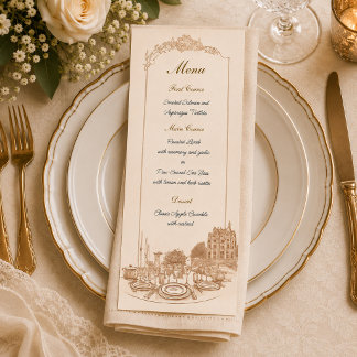 Celebração no Menu Personalizado da Mansão