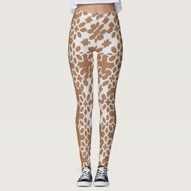 Celebração pelo Estilo: Leggings Geométricas Islâm (Frente)