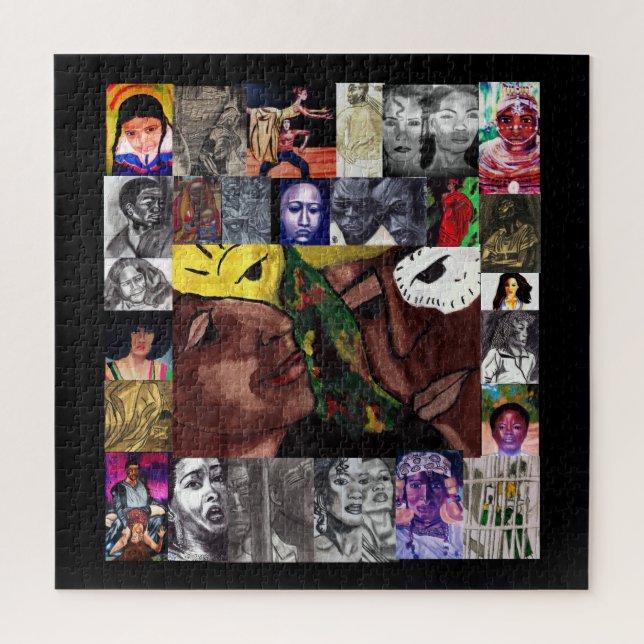 CELEBRADO quebra-cabeça DE CULTURA AFRICANA AMERIC (Vertical)