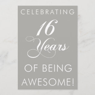 Celebrando 16 Anos De Ser Um Incrível Convite